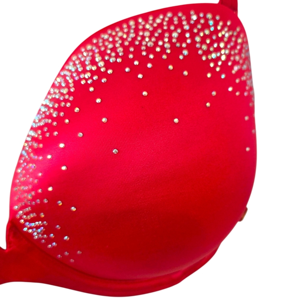 Victorias Secret Very Sexy Multi-Way Push Up Bra Convertible Strapless 34DD Red - Picture 11 of 12